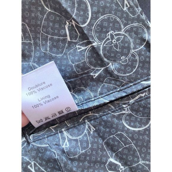 Men's LOUIS VUITTON UNIFORMS Navy Blue Virgin Wool Blazer Suit Jacket, Size 44 - Picture 13 of 14